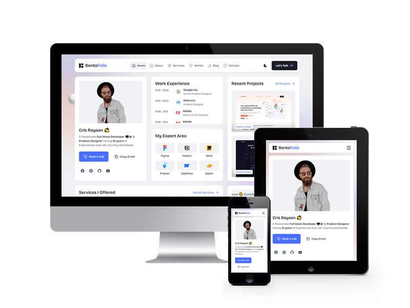 個人簡歷類網站HTML靜態模板